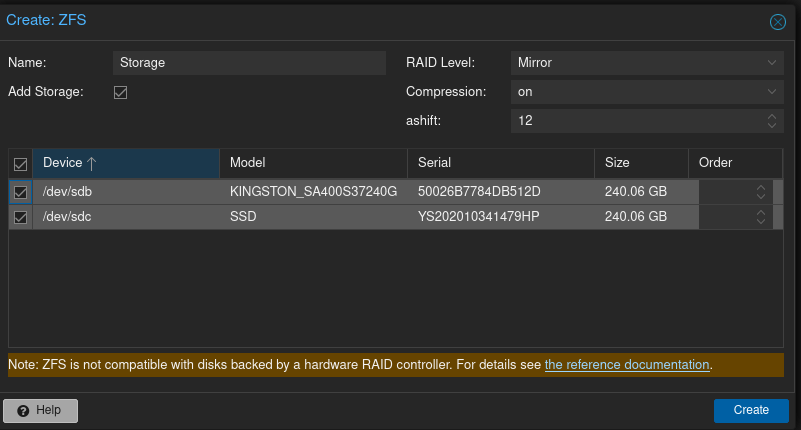 Poll ZFS